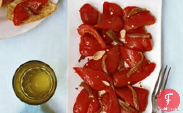 Roasted Red Peppers With Anchovies And Olive Oil
