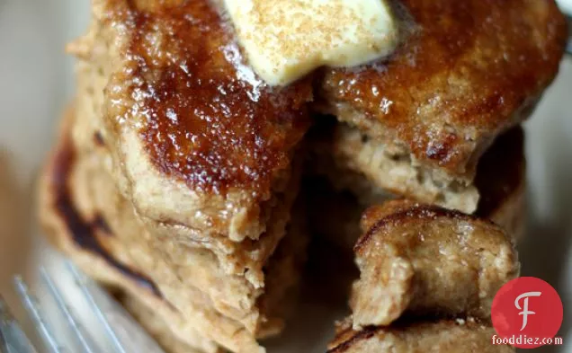 Apple Cider Pancakes + Cinnamon-sugar Topping