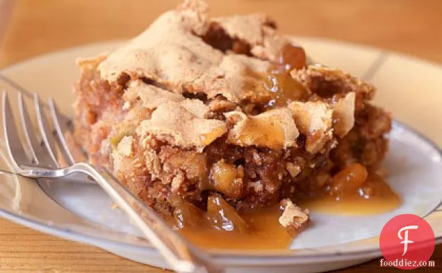 Nutty Apple Spice Cake with Quick Butterscotch Sauce