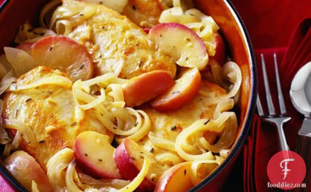 Chicken Sauteed with Apples