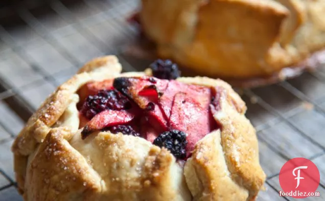 Rustic Apple And Blackberry Galettes