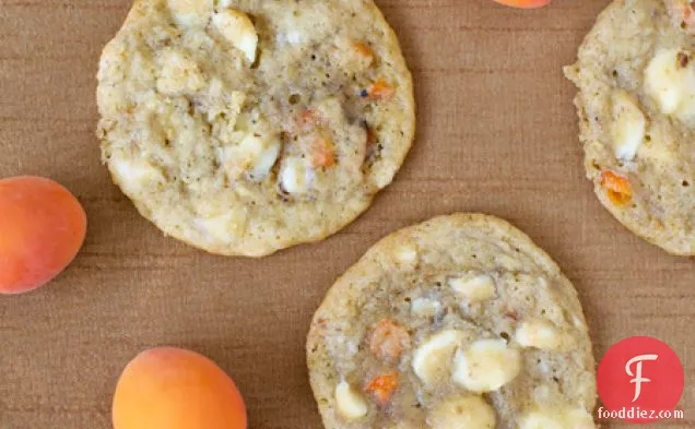 Fresh Apricot And White Chocolate Chip Cookies