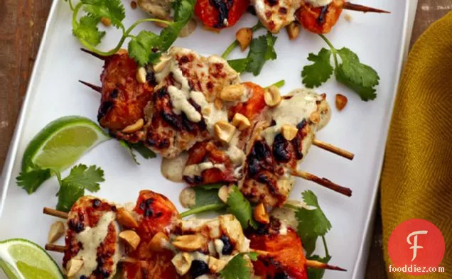 Chicken-apricot Skewers