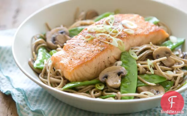 Salmon With Soy-ginger Noodles