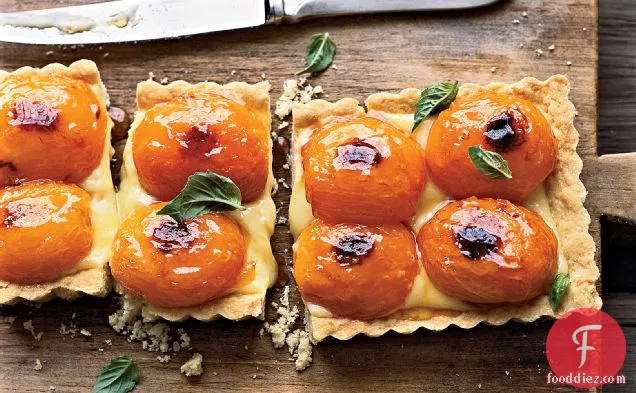 Apricot-and-Basil Shortbread Tart