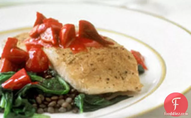 Salmon With Beets And Lentils