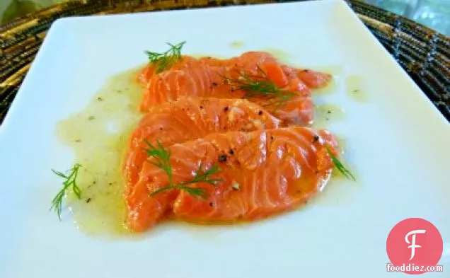 Ouzo Cured Salmon