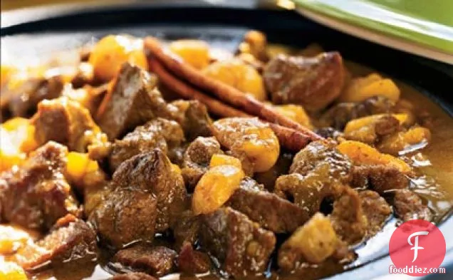 Tagine of Lamb and Apricots in Honey Sauce