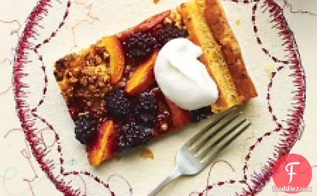 Apricot-blackberry Puff Pastry Tart