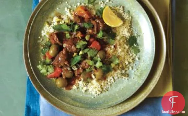 Slow-cooker Lamb, Apricot, And Olive Tagine