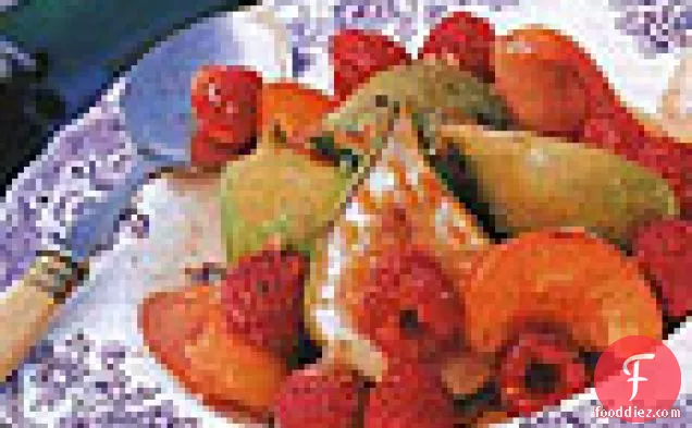 Fig, Apricot, and Raspberry Brûlée