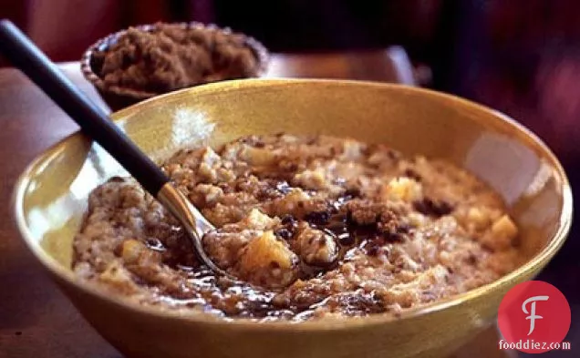 Five-Grain Cereal with Apricots, Apples, and Bananas