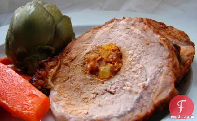 Apricot Stuffed Pork Loin