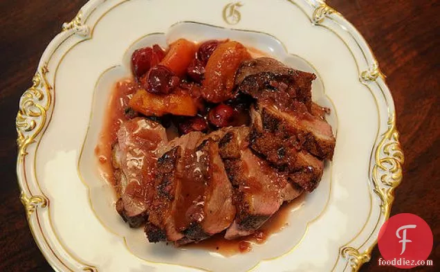 Roasted Duck Breast With Sour Cherries
