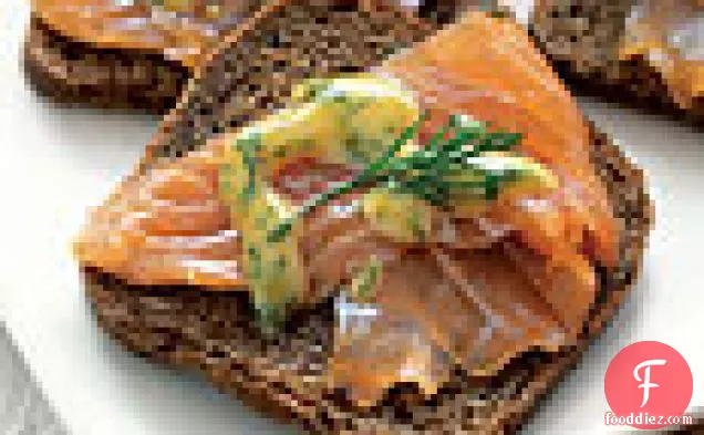 Dilled Gravlax with Mustard Sauce