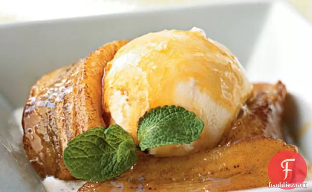 Browned Butter Bananas with Orange-Brandy Sauce
