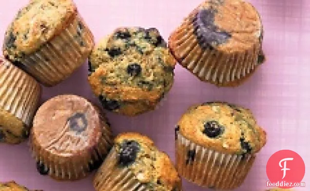 Healthy Banana-blueberry Muffins