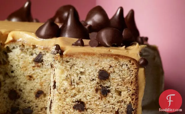 Banana-chocolate Chip Cake With Peanut Butter Frosting