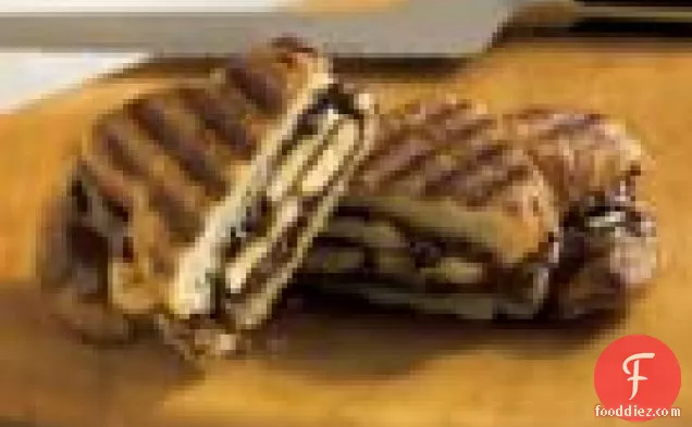 Chocolate-banana Croissant Panini