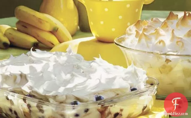 Blastin' Banana-Blueberry Pudding
