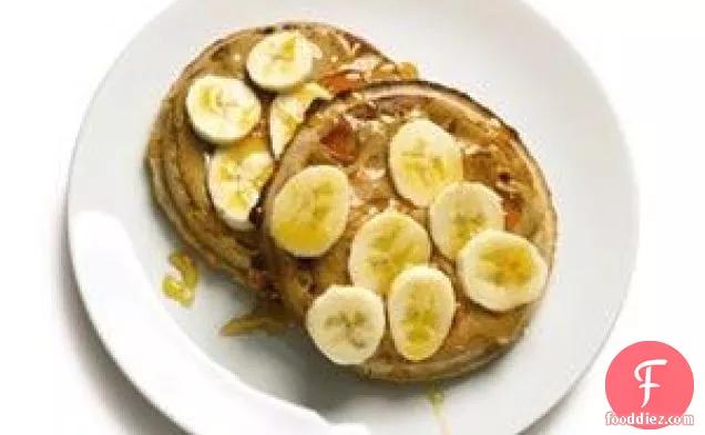 Waffles With Nut Butter And Bananas