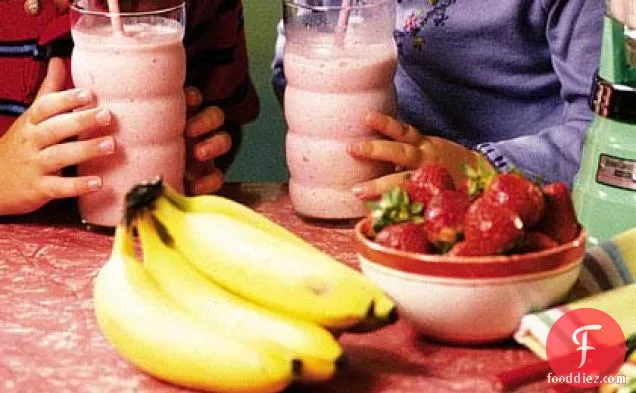 Double Strawberry-Banana Shake