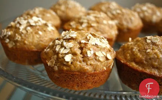 Banana Bran Muffins With Oats