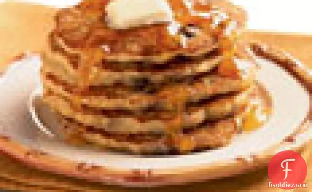 Banana, Raisin, and Oatmeal Pancakes
