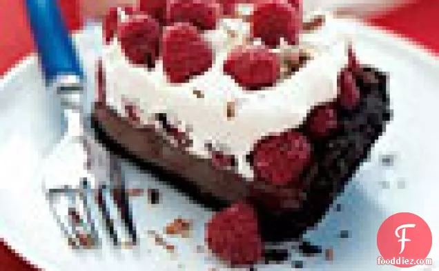 Black-Bottom Raspberry Cream Pie