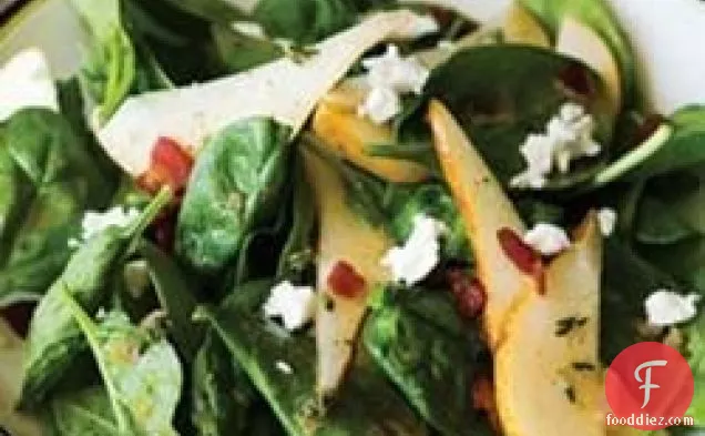 Strawberry, Spinach, And Pear Salad