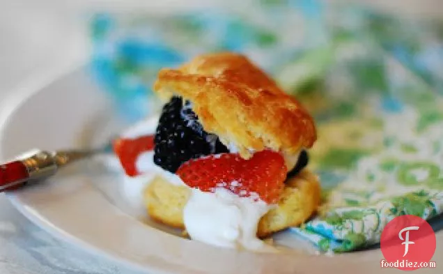 Strawberry-blackberry Shortcakes