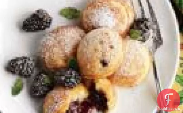 Blackberry Jam-filled Pancakes