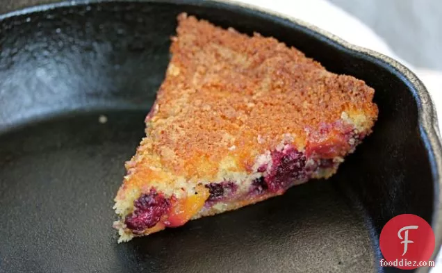 Skillet Corn Cake With Blackberries And Nectarines