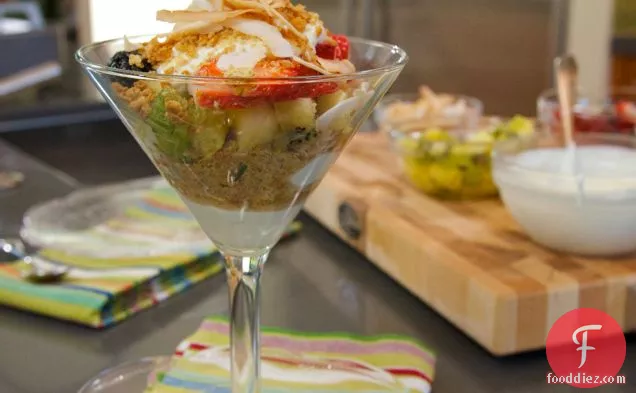 Kiwi/berries Parfait With Toasted Coconut