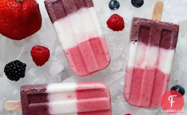Berry Yogurt Popsicles