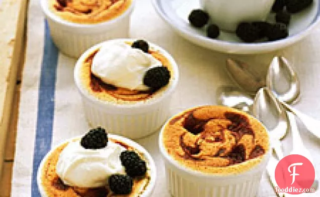 Lemon-berry Pudding Cakes