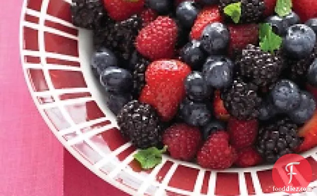 Mixed Berry Salad With Mint