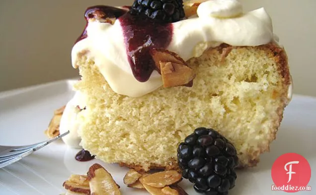 Tres Leches Cake With Blackberries And Maple-glazed Almonds