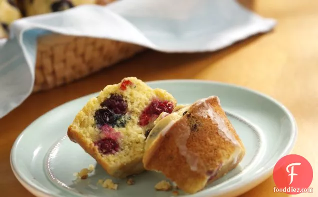 Berry Polenta Muffins