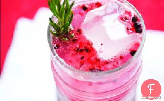 Fall Berries And Rosemary Cooler