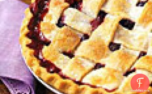 Lattice-Top Blackberry Pie