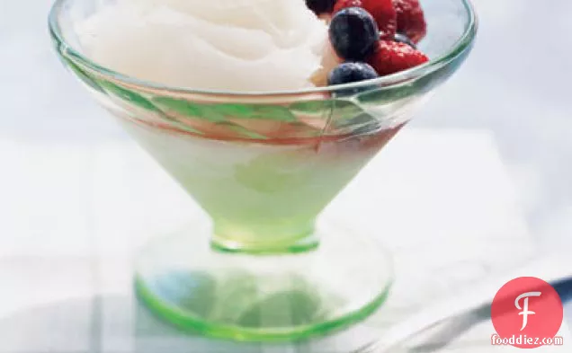 Late-Harvest Riesling Sorbet with Berries