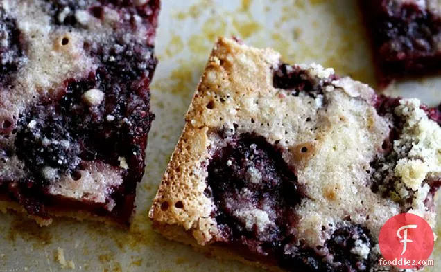 Blackberry Pie Bars With Lemon Sugar