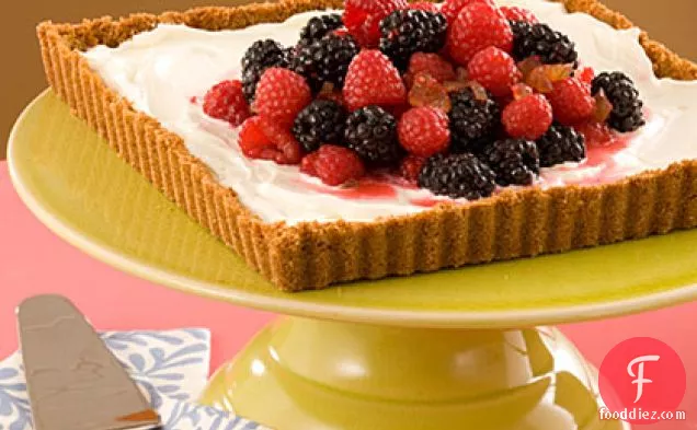 Lemon-and-Ginger Ice-Cream Tart