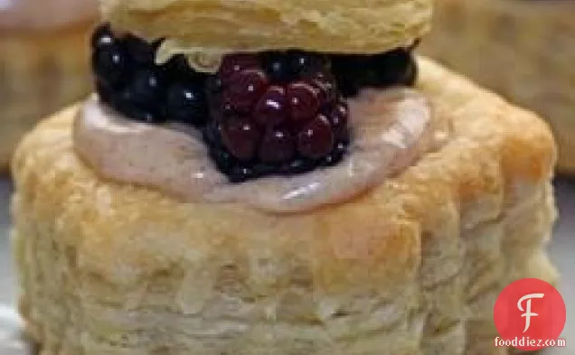 Blackberry Puff Pastry Tarts