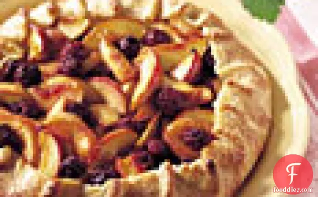 Rustic Nectarine and Blackberry Crostata with Cornmeal Crust
