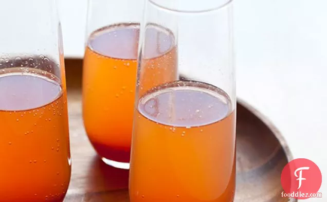 Spiced Blood Orange And Champagne Punch