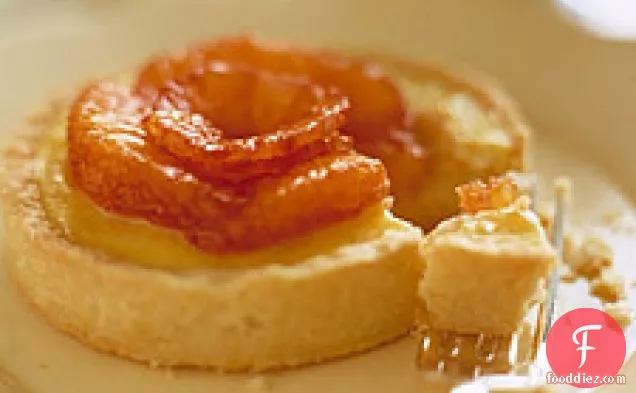 Rice Pudding Tarts With Blood Oranges