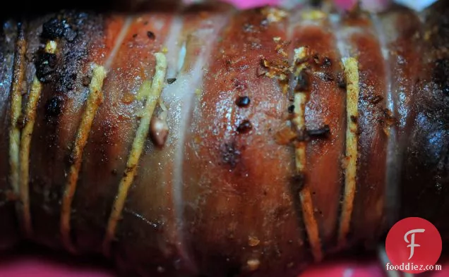 Crispy Stuffed Lamb Belly With Blood Orange Sauce