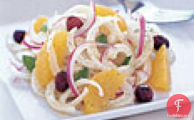 Sicilian Fennel and Orange Salad with Red Onion and Mint